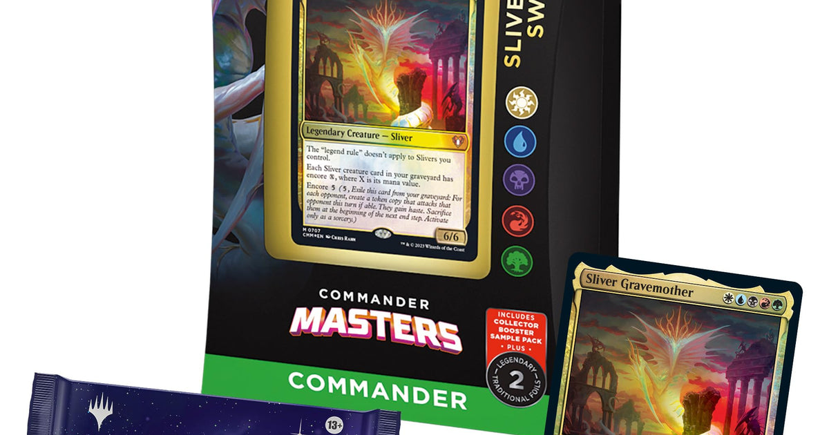 Magic The Gathering Commander Masters Commander Deck Sliver Swarm