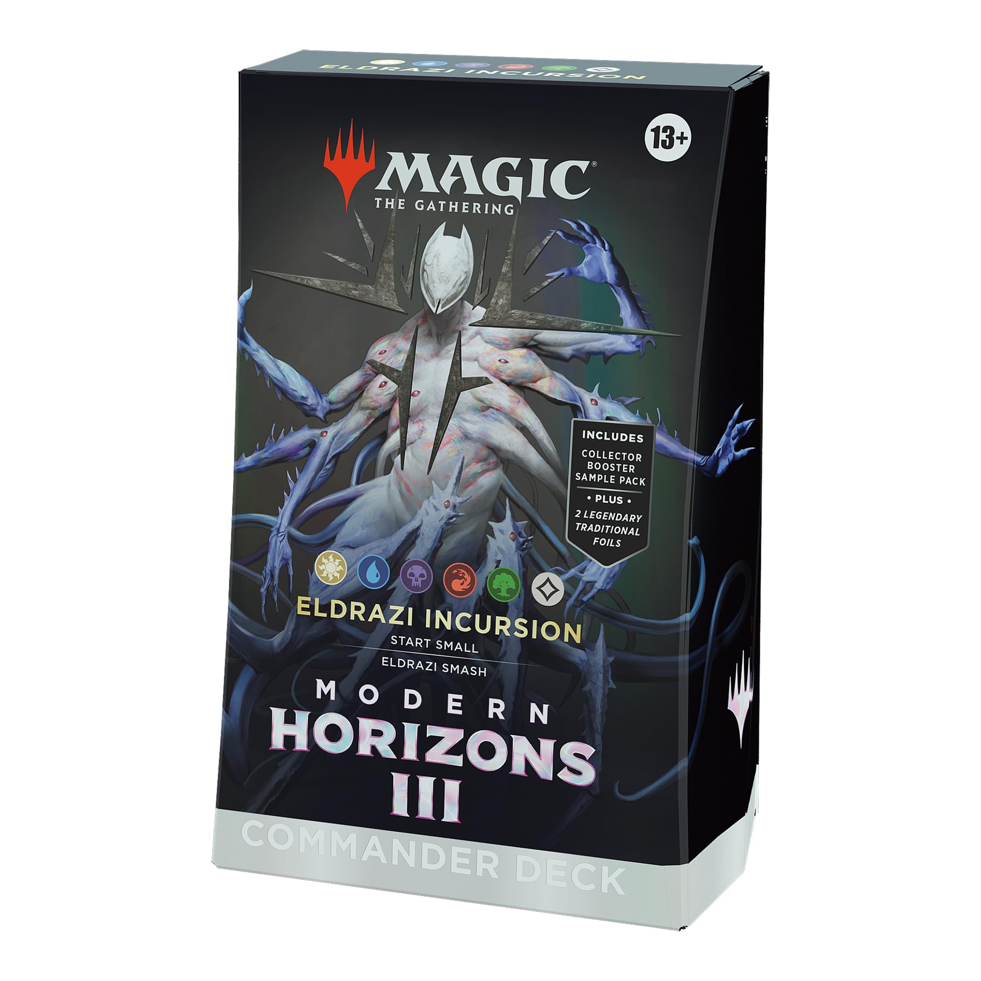 mh3 mtg commander decks Magic: The Gathering Modern Horizons 3 Deck Eldrazi Incursion (100-Card Deck, 2-Card Collector Booster Sample Pack + Accessories) : Toys & Games etched Display Commander (a thick cardstock copy of the commander card with foil etched into the cards border and art) Modern Horizons 3 Commander Decklists