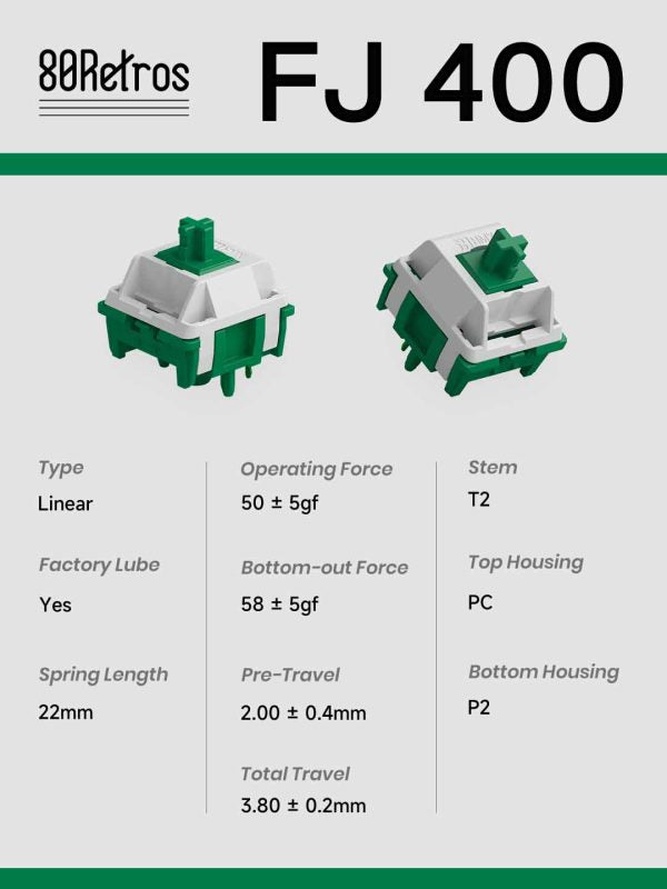 HMX FJ400 50g Linear PCB Mount MKSA84LXIW |66844|