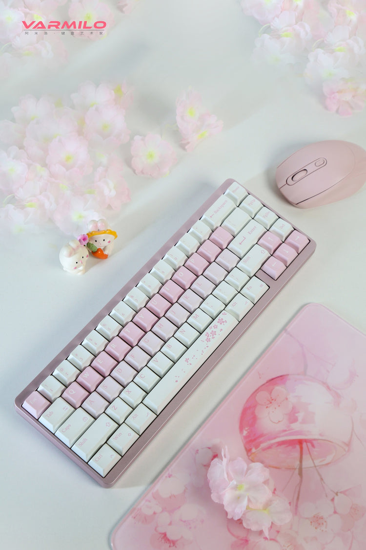 Varmilo VYU67 Muse 65 Sakura Keyboard MKNYJZ7GAU |68317|