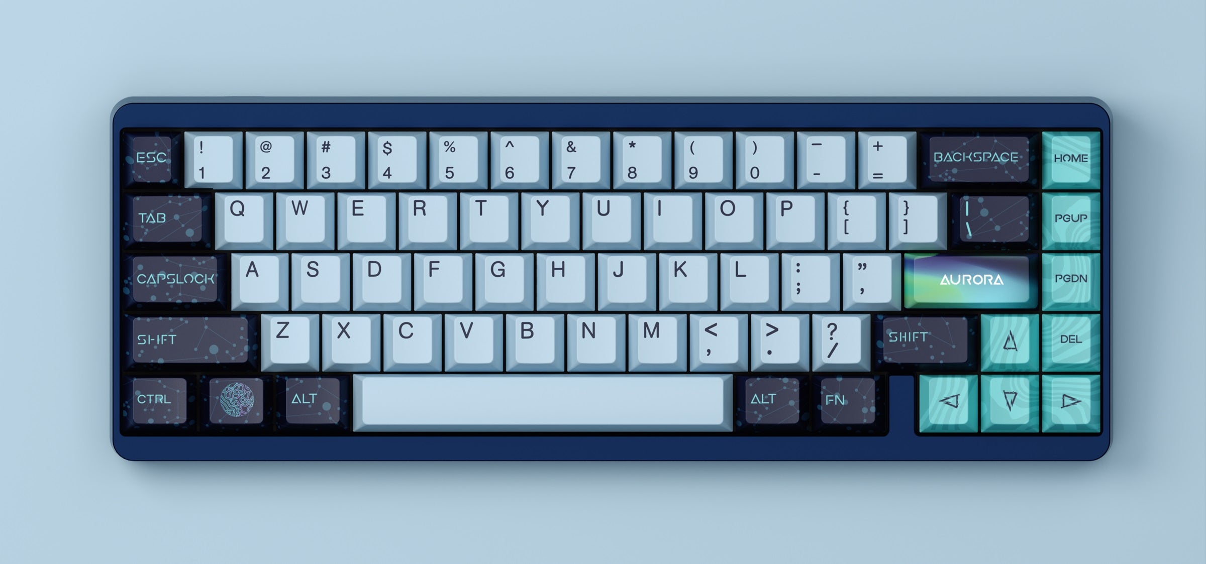 Varmilo VYU67 Muse 65 Aurora Keyboard MKIWD6W353 |68295|