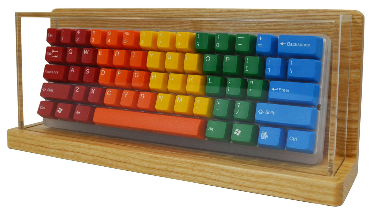 Acrylic Keyborad MK Nina 60% Ash Wood Acrylic Keyboard Display