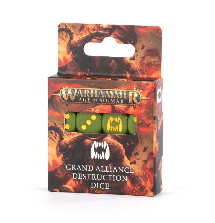 Warhammer Age of Sigmar Grand Alliance Destruction Dice Set MKENCOHVT3 |68457|