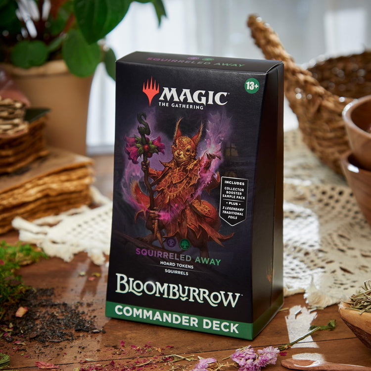 rat commander deck mtg bloomburrow Magic The Gathering Bloomburrow Commander Deck Squirreled Away