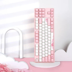 Varmilo VPM87 Sakura R2 TKL White LED EC Keyboard MK6EUTG95K |69219|