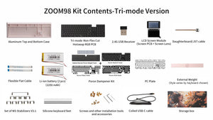 Meletrix Zoom98 Essential Edition * Barebones Hotswap Wireless Keyboard DIY Kit MKL67YYVNC |69367|