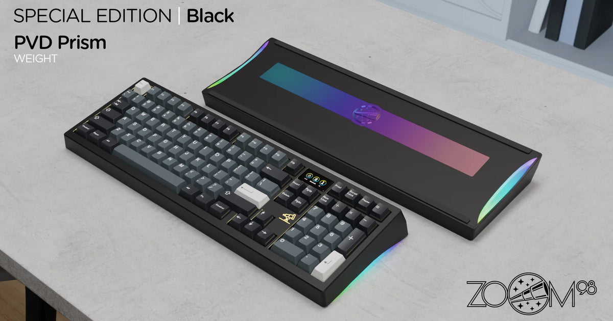 Meletrix Zoom98 Special Edition Barebones Wireless RGB Keyboard DIY Ki