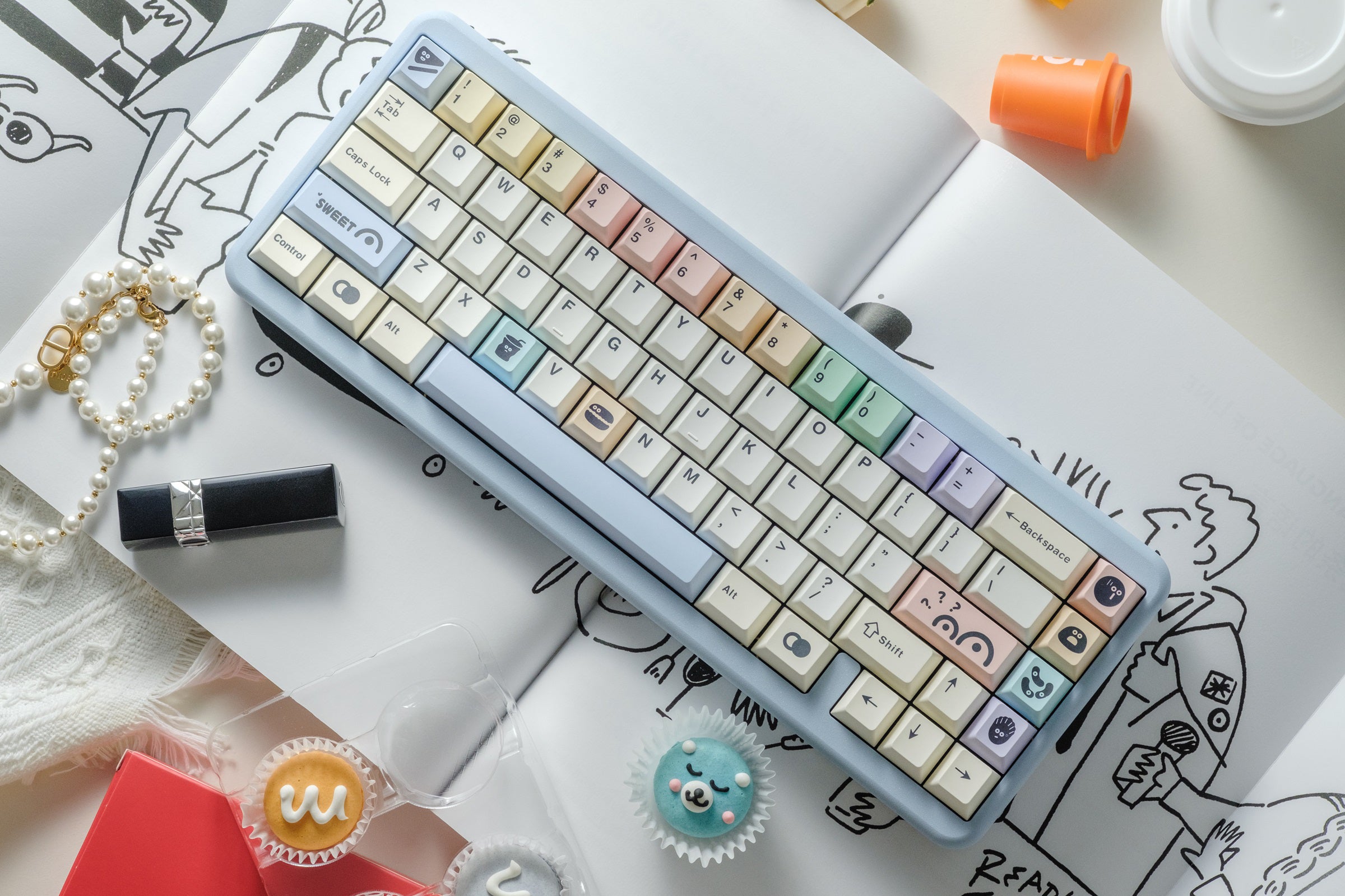 Click Inc Macaron65 Aluminum 65% Hotswap Keyboard – Mechanical