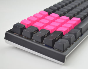 Tai-Hao 4 Key TPR Blank Rubber Keycap Set Neon Pink Row 1 MKHR0RN1NL |38500|