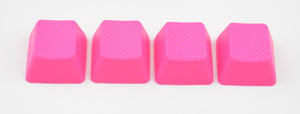 Tai-Hao 4 Key TPR Blank Rubber Keycap Set Neon Pink Row 3 MK1ZIBCYA8 |38507|