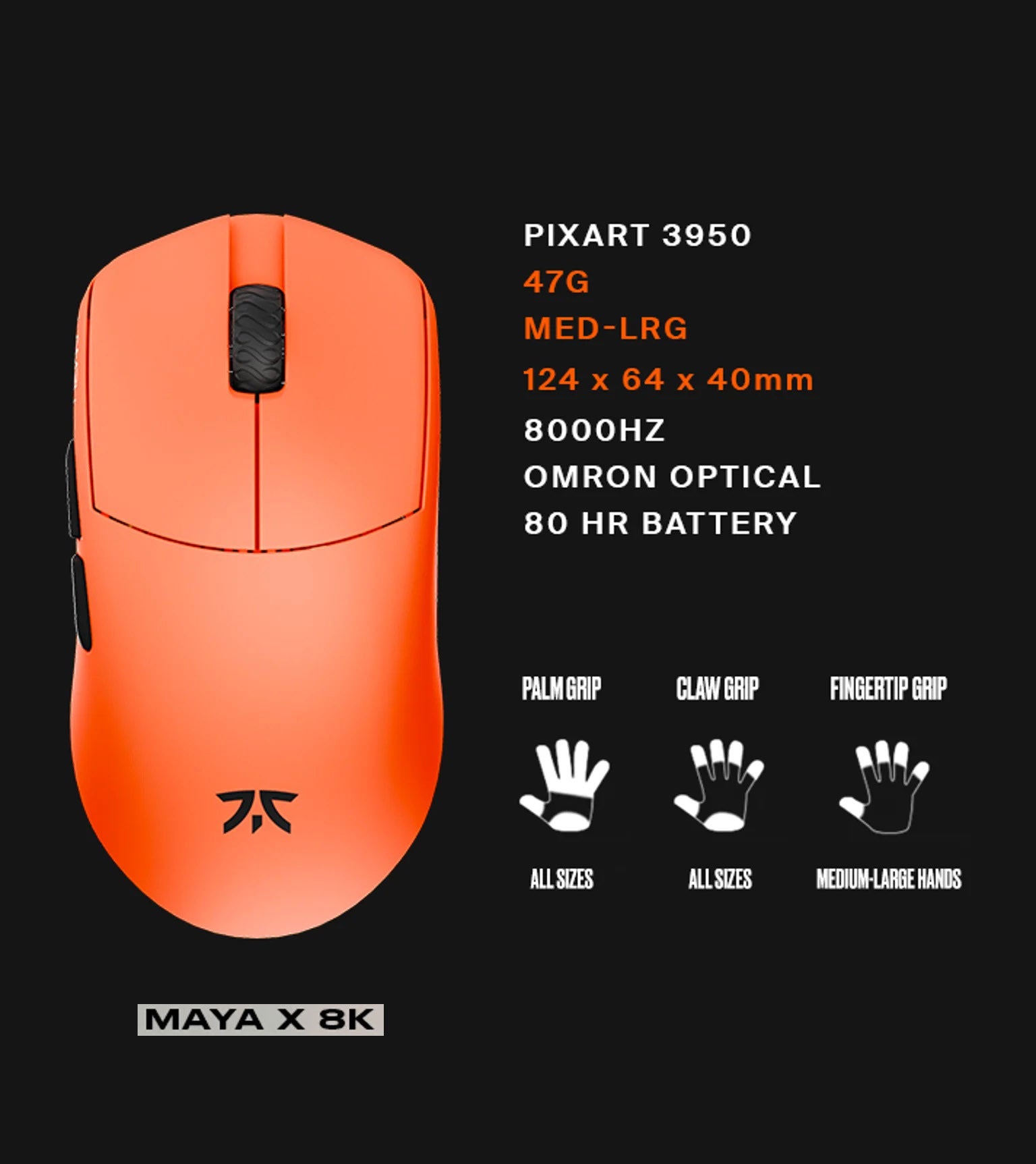 Fnatic x LAMZU Maya * Wireless Mouse MKUAV25PCJ |69669|