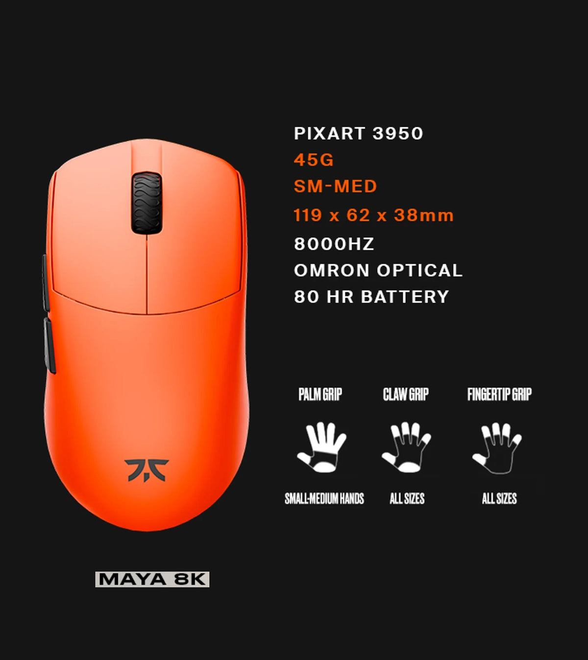 Fnatic x LAMZU Maya Wireless Mouse