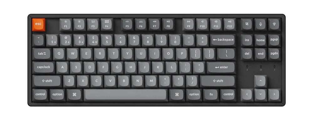 Keychron K8 Max Aluminum TKL Hotswap Wireless Keyboard MKARDW8NJD |0|