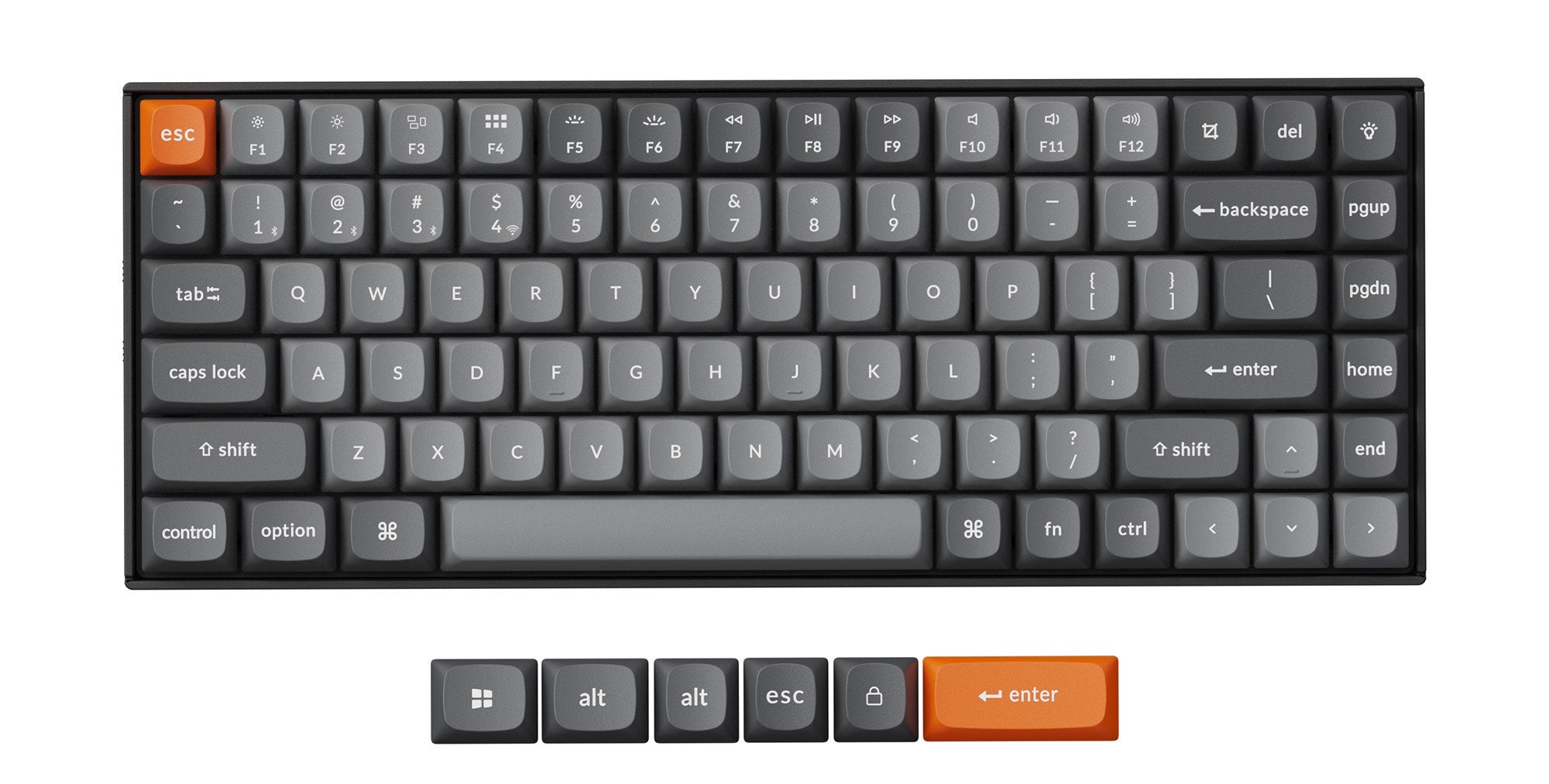 Keychron K2 Max Aluminum 75% Hotswap Wireless Keyboard MKYD0XRUTL |69813|