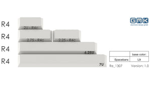 GMK Spacebar Kit - CYL Cherry Profile MKQBR01OXW |22957|