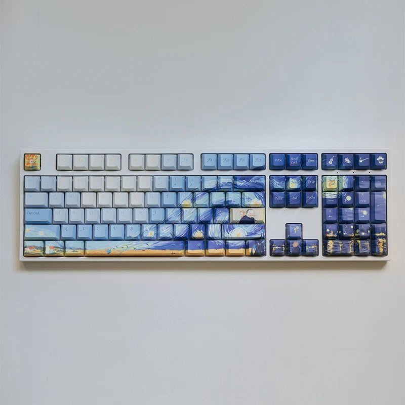 Varmilo Van Gogh 130 Key Dye Sub PBT Keycap Set MKPREUNUV6 |69898|