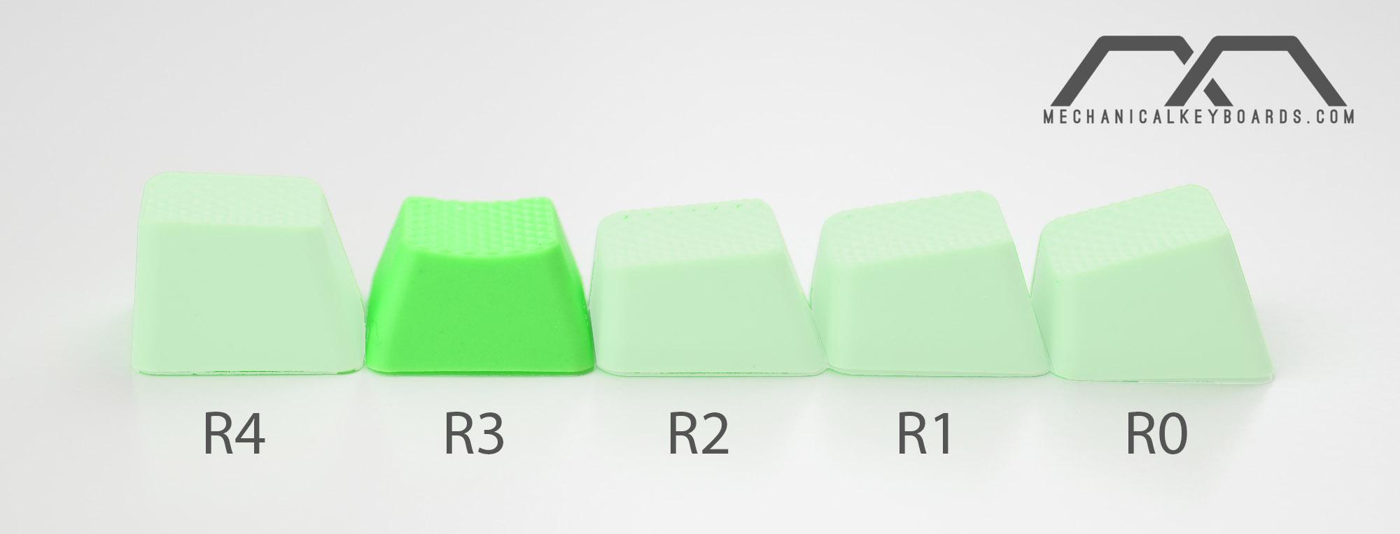 Tai-Hao 4 Key TPR Blank Rubber Keycap Set Neon Green Row 3 MK8AK0ZNQD |0|