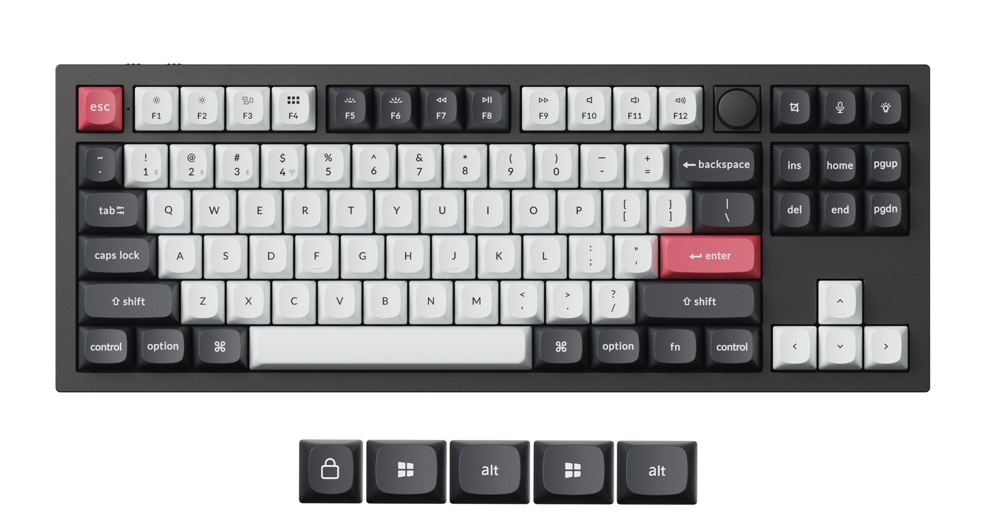 Keychron Q3 HE * TKL Aluminum Hotswap Wireless Keyboard MKWB8F2WI2 |70334|