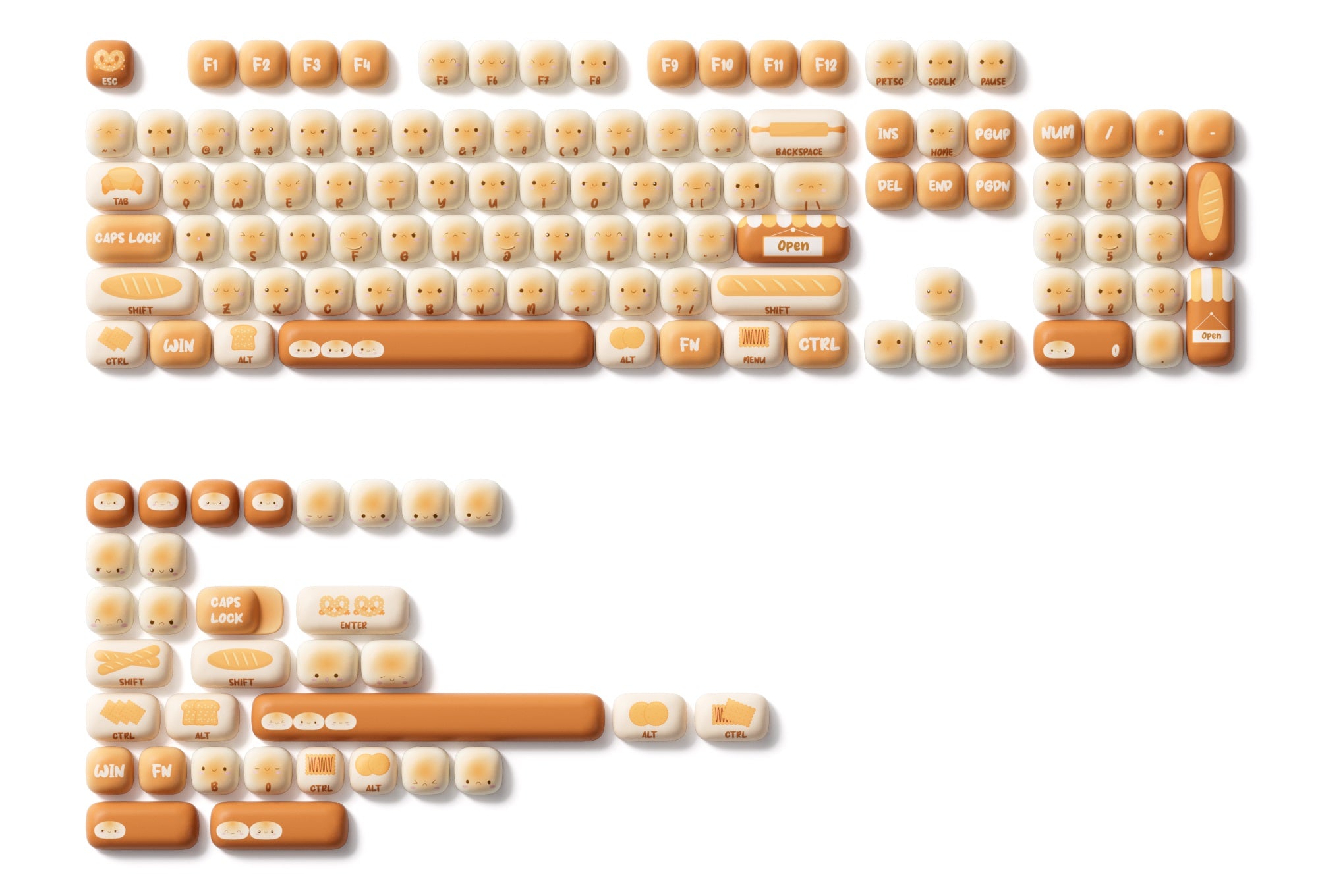 Akko Bun Wonderland 138 Key MOG Profile Dye Sub PBT Keycap Set MKU4DZGG74 |0|