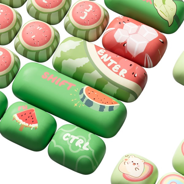 Akko Watermelon 138 Key MOG Profile Dye Sub PBT Keycap Set MK2I15ZKWX |70500|