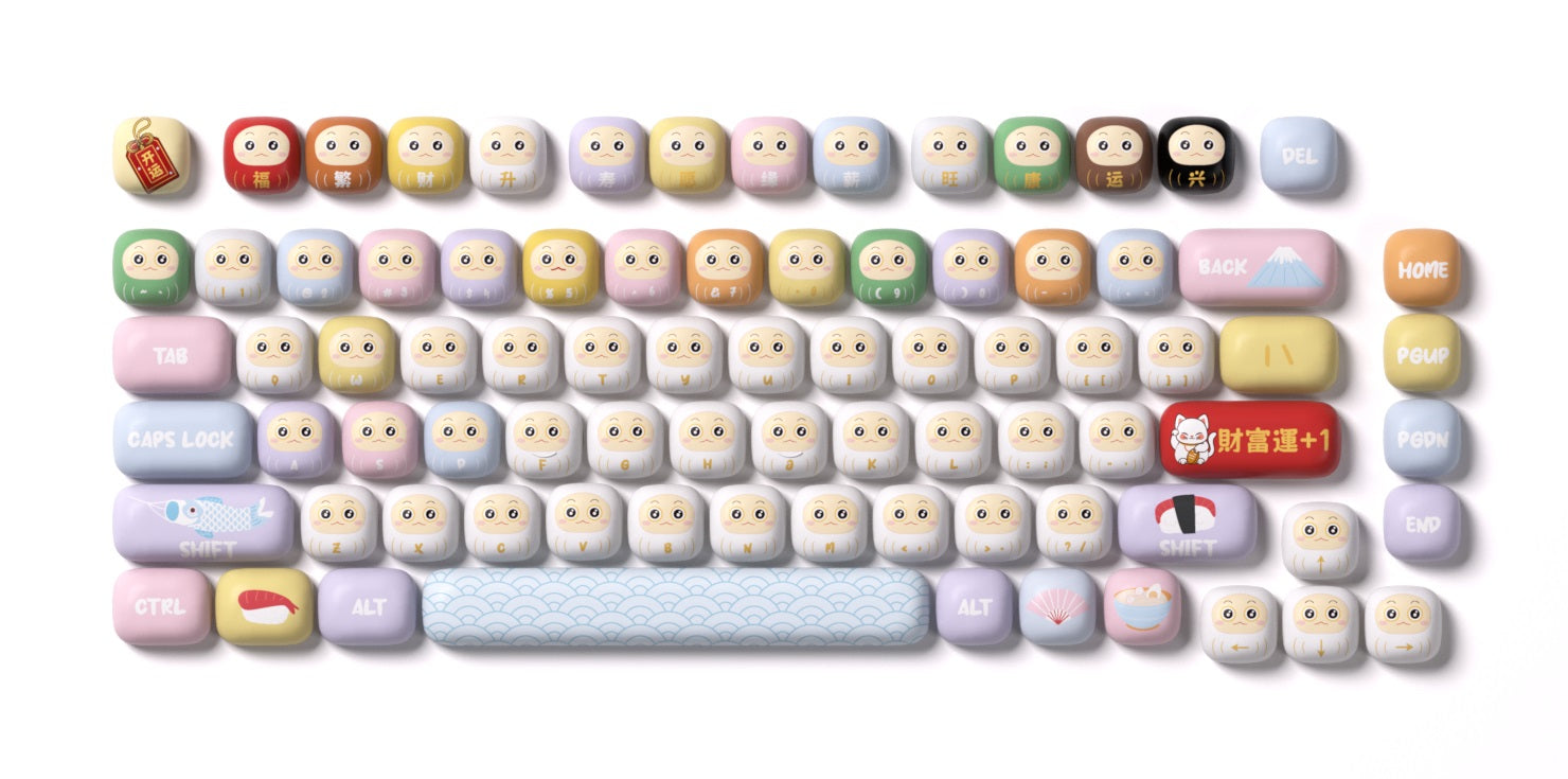 Akko Good Luck Charm 138 Key MOG Profile Dye Sub PBT Keycap Set MKA8N8DUZH |70517|