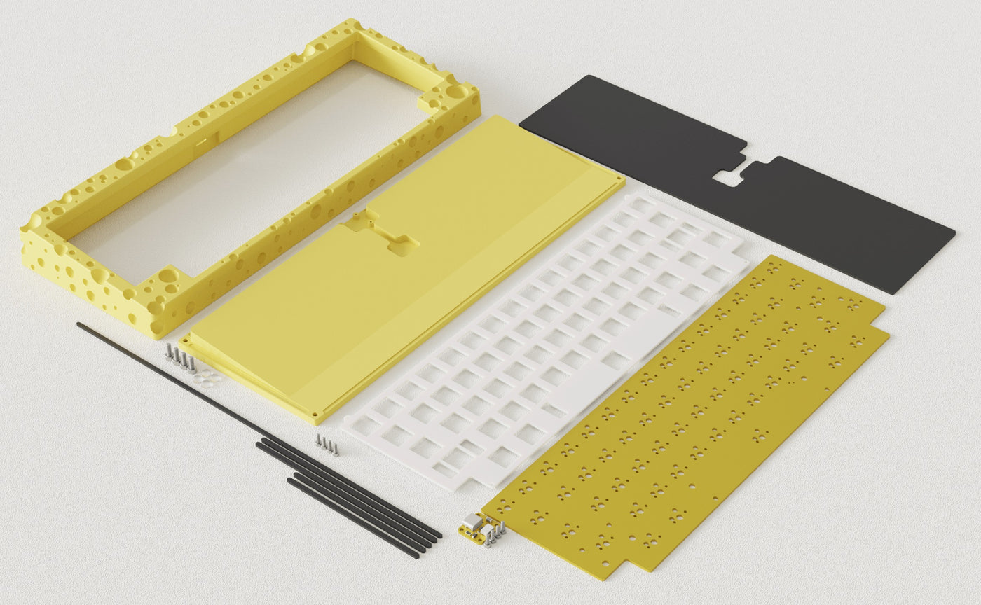 Keebwerk Swiss Cheeseboard Barebones DIY Keyboard Kit MKPP4WV2VK |70797|