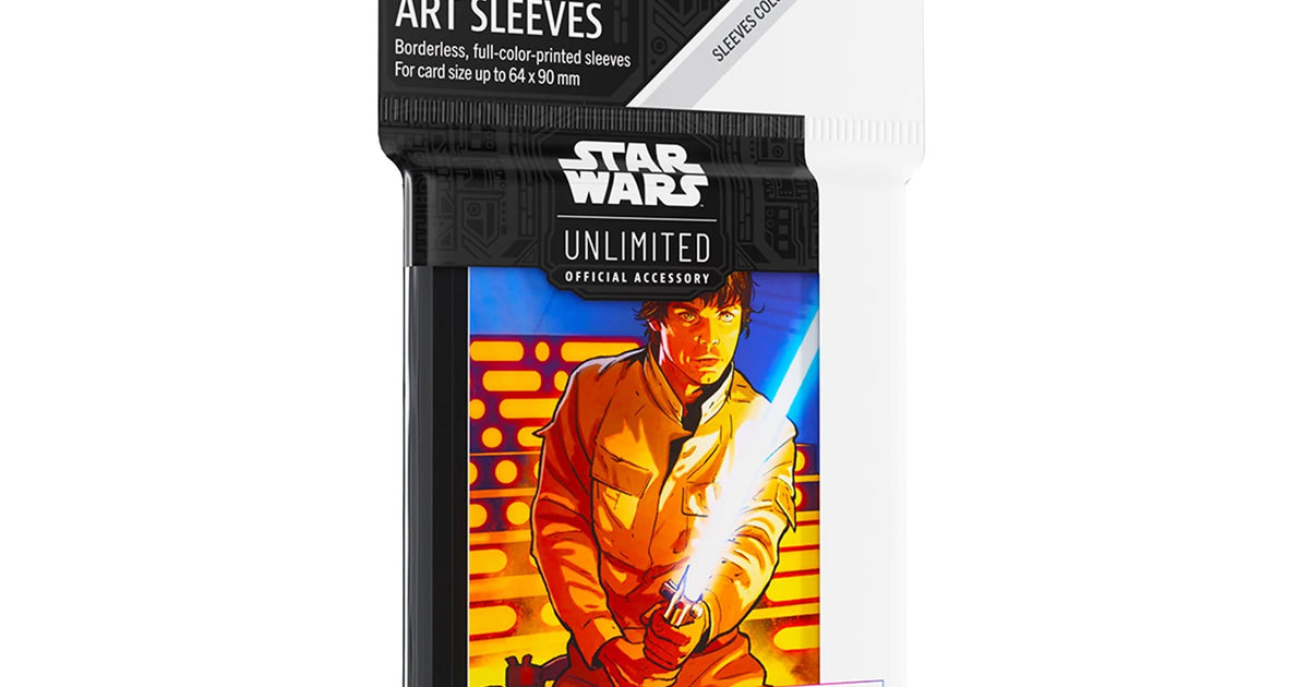lucky star card sleeves Star Wars Unlimited Art Card Sleeves Luke Skywalker