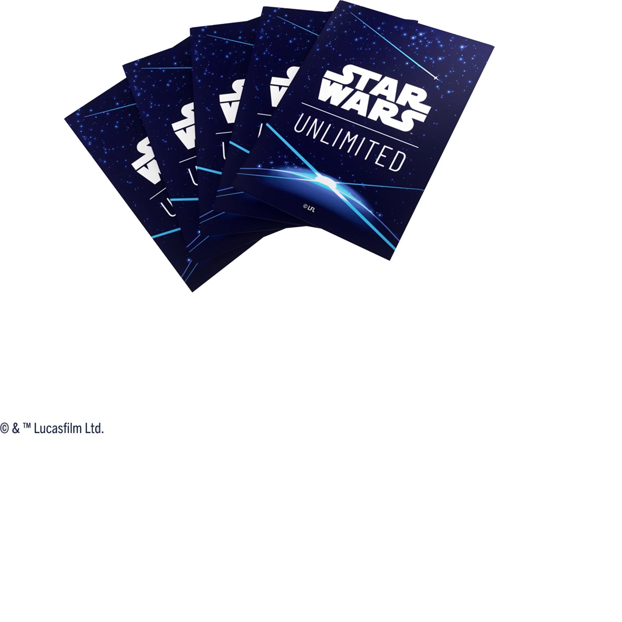 Star Wars Unlimited Art Card Sleeves Space Blue Star Wars Unlimited Art Card Sleeves Space Blue