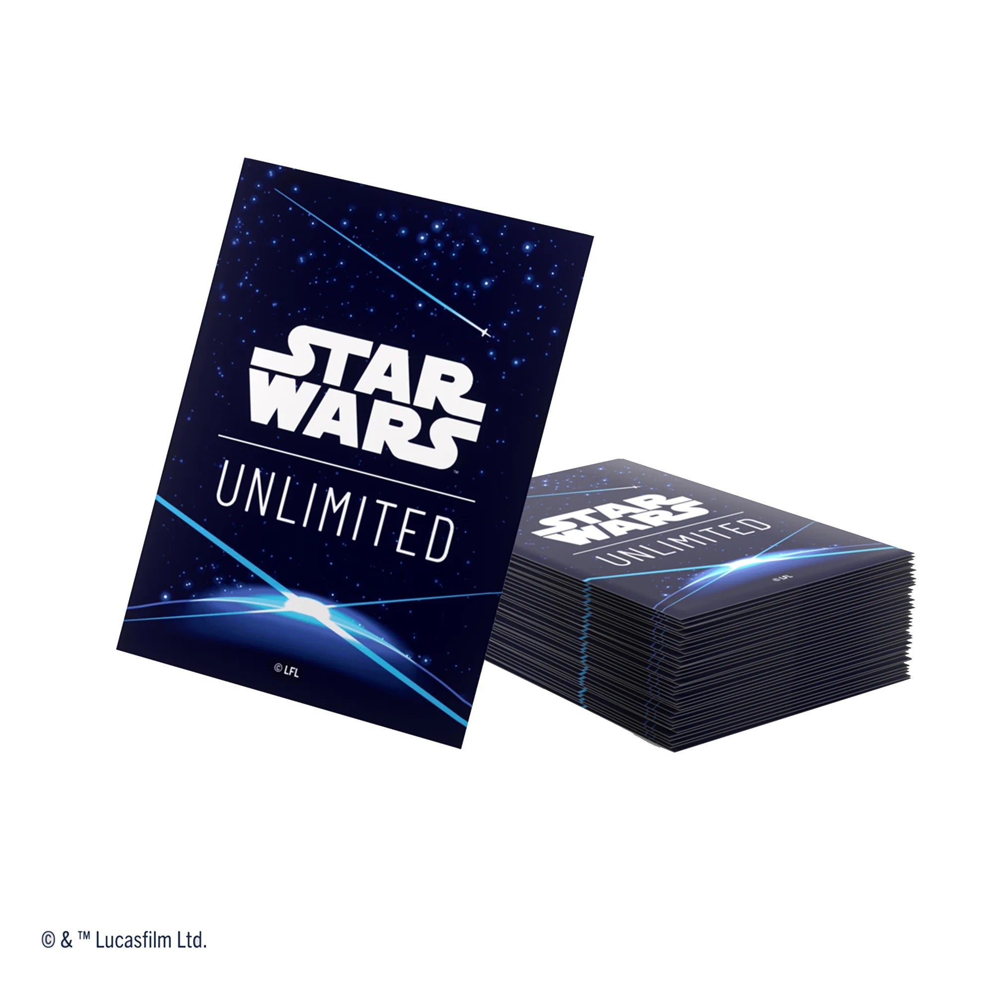 Star Wars Unlimited Art Card Sleeves Space Blue Star Wars Unlimited Art Card Sleeves Space Blue