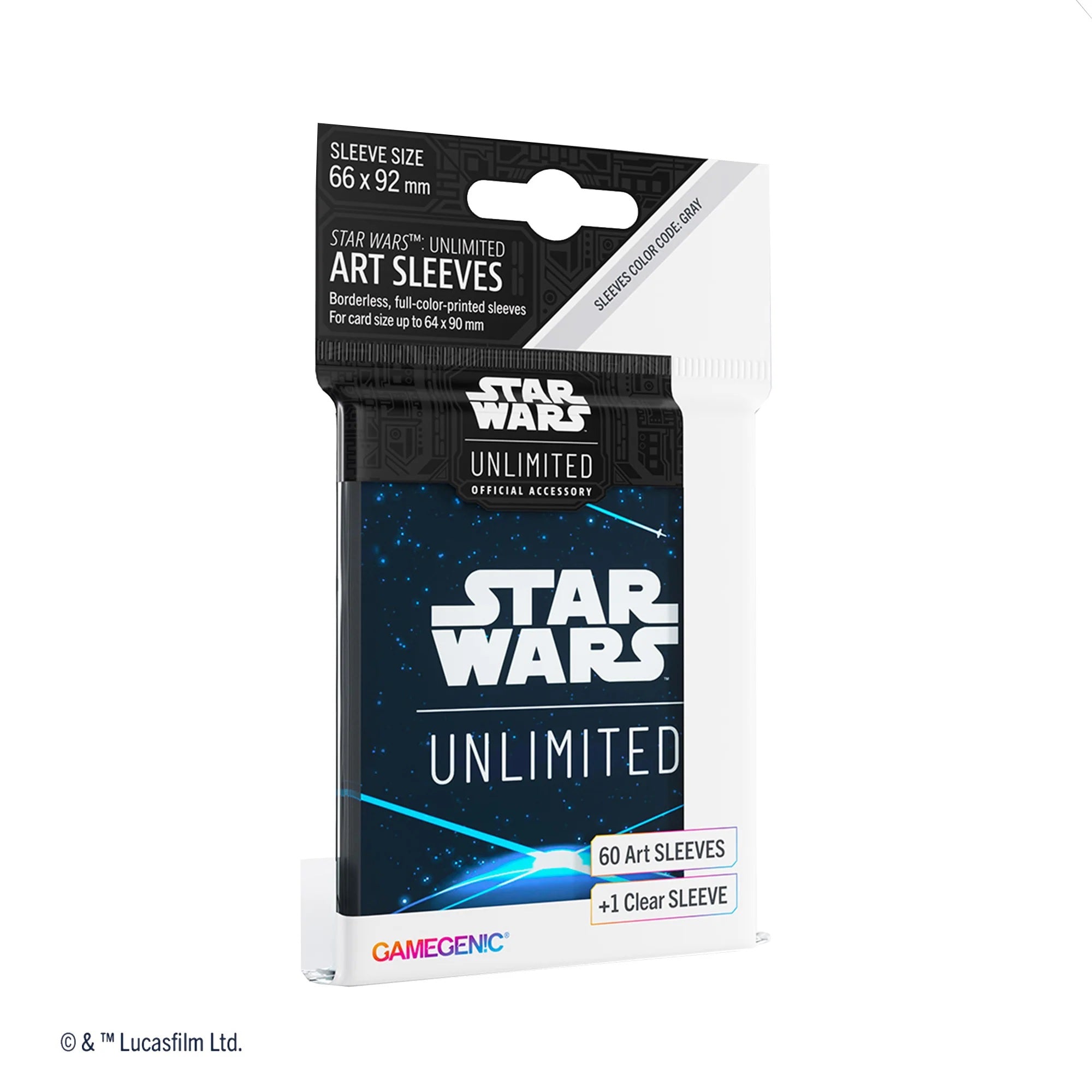 Star Wars Unlimited Art Card Sleeves Space Blue Star Wars Unlimited Art Card Sleeves Space Blue