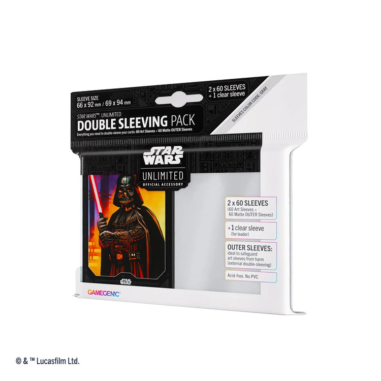 Star Wars Unlimited Art Card Sleeves Darth Vader Double Sleeving Pack Star Wars Unlimited Art Card Sleeves Darth Vader Double Sleeving Pack