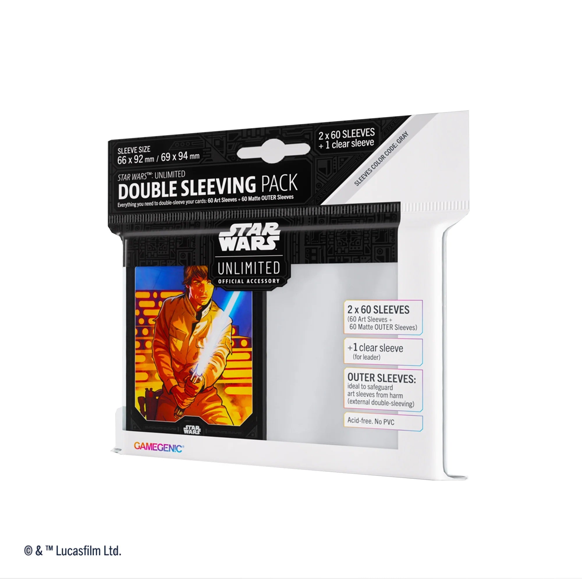 Star Wars Unlimited - Art Sleeves Double Sleeving Pack Luke Skywalker Star Wars Unlimited - Art Sleeves Double Sleeving Pack Luke Skywalker