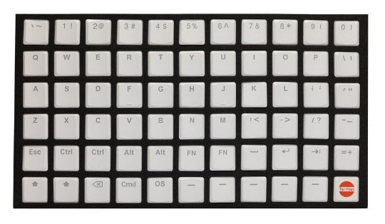 Tai-Hao White THT Backlit 65 Key Double Shot PBT Low Profile Keycap Set (*) MKRDZWYE9T |0|