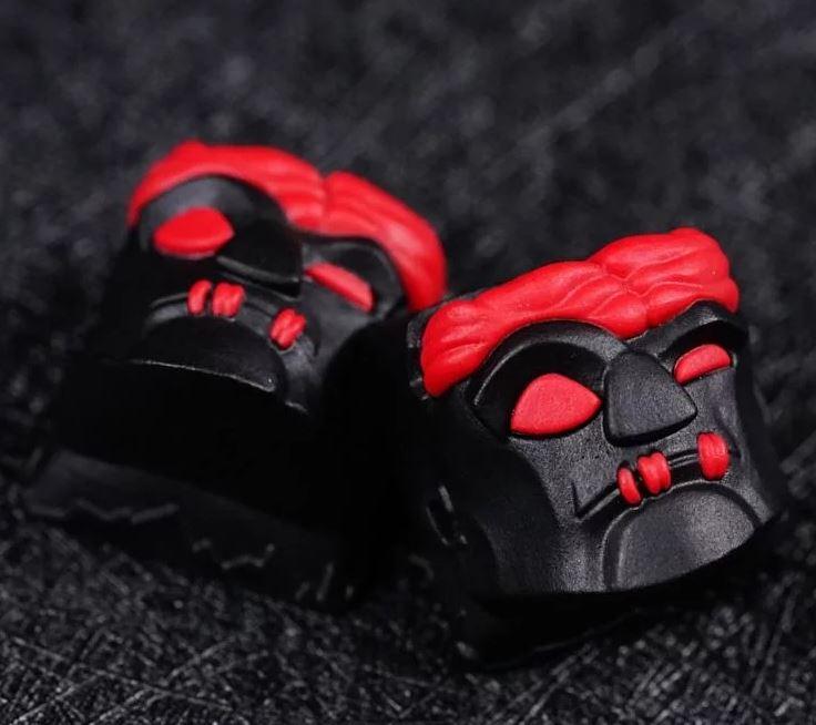 Hot Keys Project HKP Deadhead Black & Red Artisan Keycap MKJASYFCZX |38639|