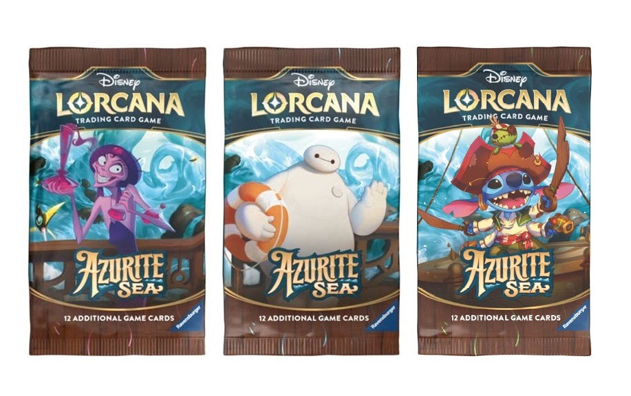 Disney Lorcana TCG Azurite Sea Booster Pack MKBCU4D2XU |0|