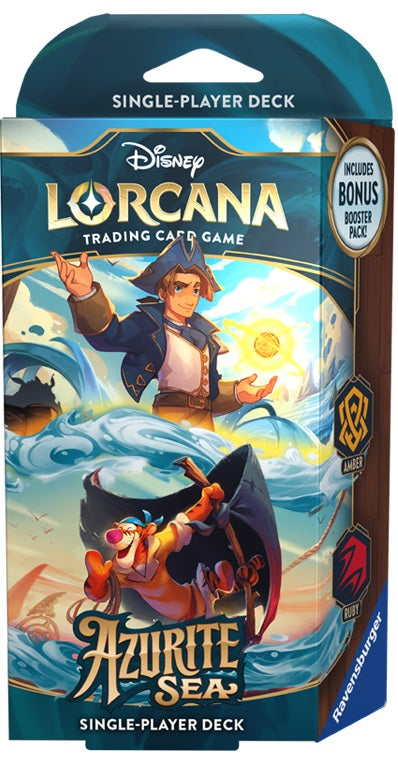 Disney Lorcana TCG Azurite Sea Starter Deck Amber / Ruby MKF7MD1XLC |0|