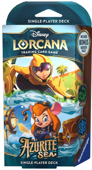 Disney Lorcana TCG Azurite Sea Starter Deck Emerald / Sapphire Disney Lorcana TCG Azurite Sea Starter Deck Emerald / Sapphire