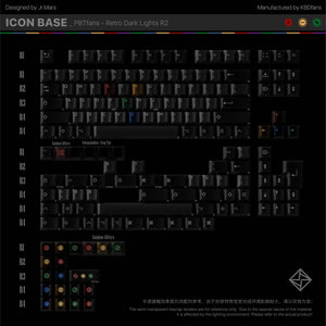 KBDFans PBTFans Retro Dark Lights R2 Keycap Set MK5HIJV1SD |23576|