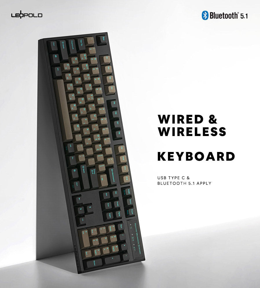 Leopold FC900RBT V2 Graphite Blue Wireless Keyboard MK4A7WSBJF |73339|