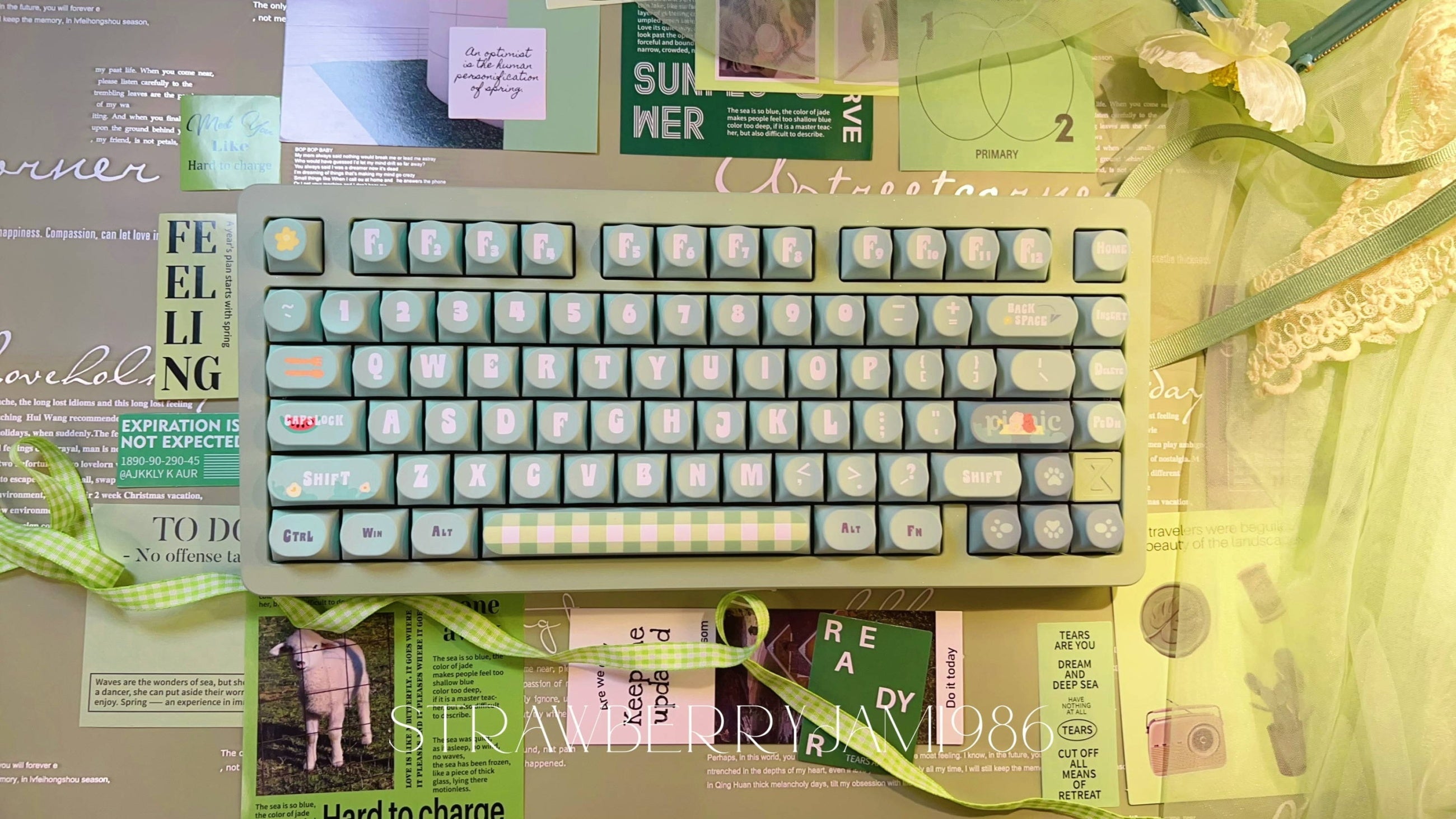 Chilkey Summer Picnic 170 Key DDA Profile Dye Sub PBT Keycap Set MK9MJDTFAW |72662|