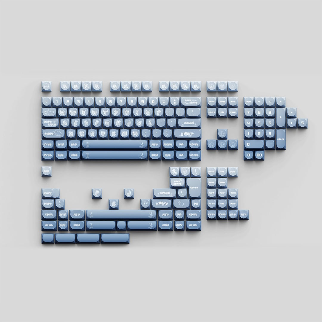 Chilkey Ocean Party 170 Key DDA Profile Dye Sub PBT Keycap Set MKO2K0M70I |73521|