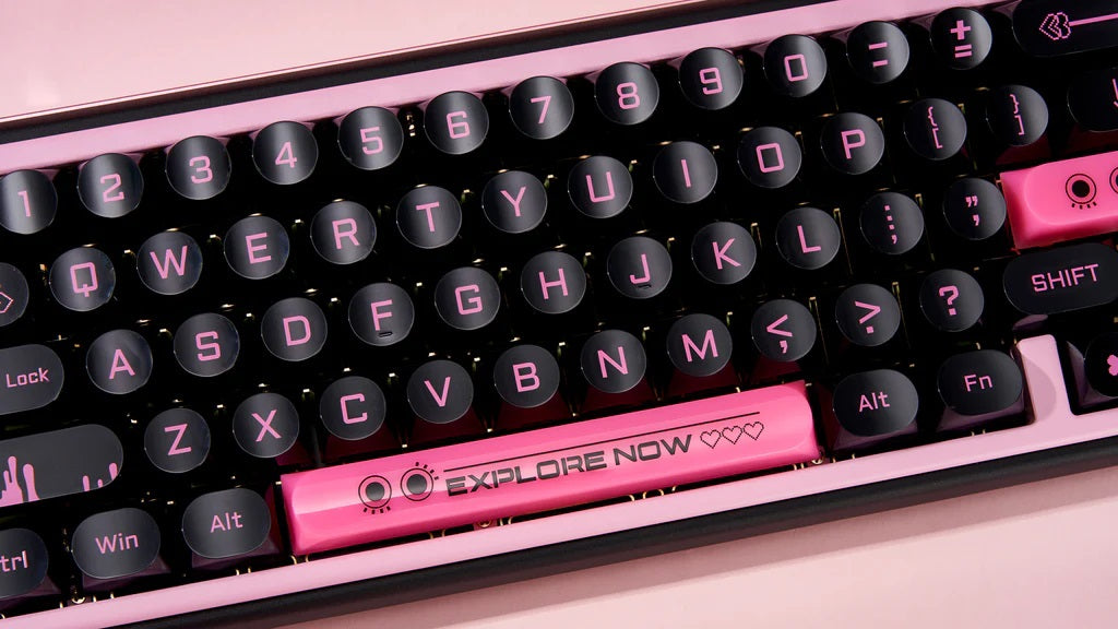 Chilkey Dark Blush 170 Key DDA Profile Dye Sub PC Keycap Set MKCVQLKXZQ |72762|