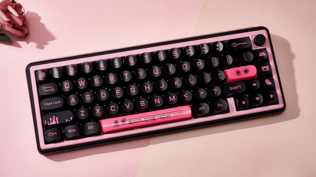 Chilkey Dark Blush 170 Key DDA Profile Dye Sub PC Keycap Set MKCVQLKXZQ |72755|