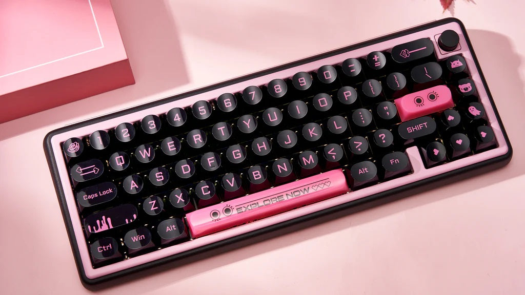 Chilkey Dark Blush 170 Key DDA Profile Dye Sub PC Keycap Set MKCVQLKXZQ |72757|