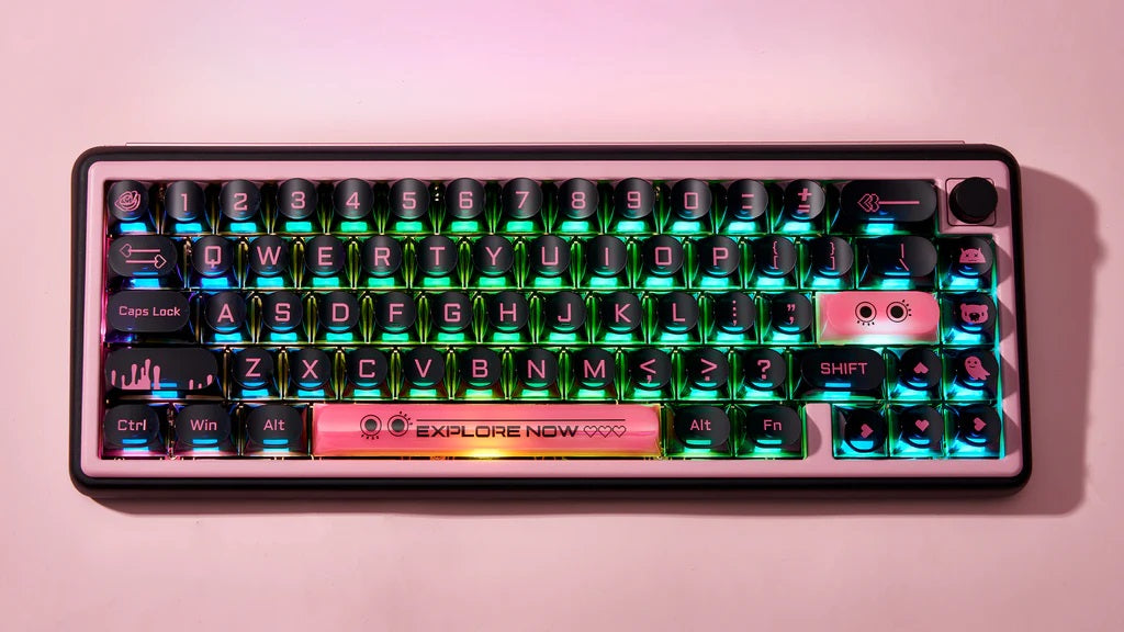 Chilkey Dark Blush 170 Key DDA Profile Dye Sub PC Keycap Set MKCVQLKXZQ |72747|