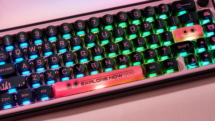 Chilkey Dark Blush 170 Key DDA Profile Dye Sub PC Keycap Set MKCVQLKXZQ |72751|