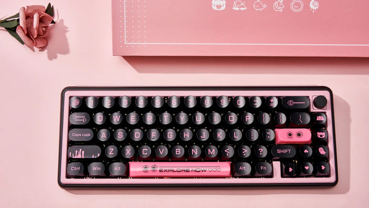 Chilkey Dark Blush 170 Key DDA Profile Dye Sub PC Keycap Set MKCVQLKXZQ |72752|