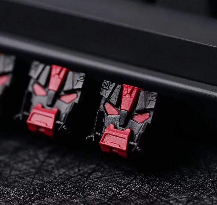 Hot Keys Project HKP Tank Black & Red Artisan Keycap MKSSXZGE8A |38674|