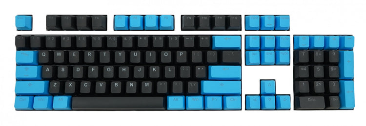 Tai-Hao 104 Key PBT Double Shot Backlit Keycap Set Blue / Black MK7MC71GHP |0|