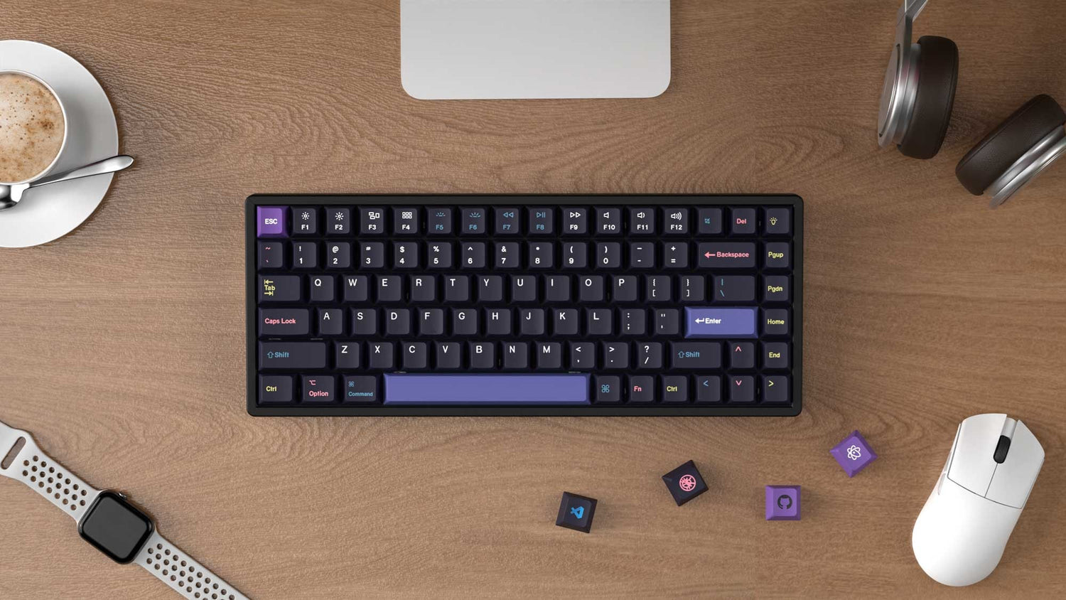 Keychron Cyber Developer 133 Key Cherry Profile Dye Sub PBT Keycap Set